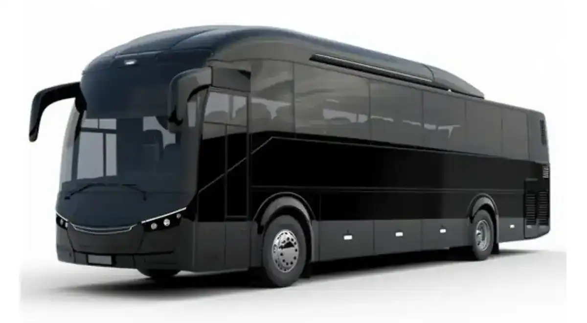 Black coach bus for large group and event transfers