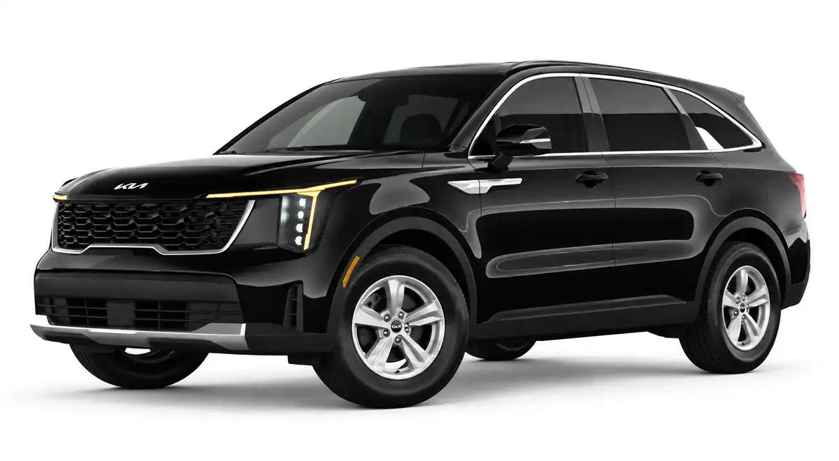 Black Kia Sorento premium SUV for private airport transfers in Gold Coast and Brisbane