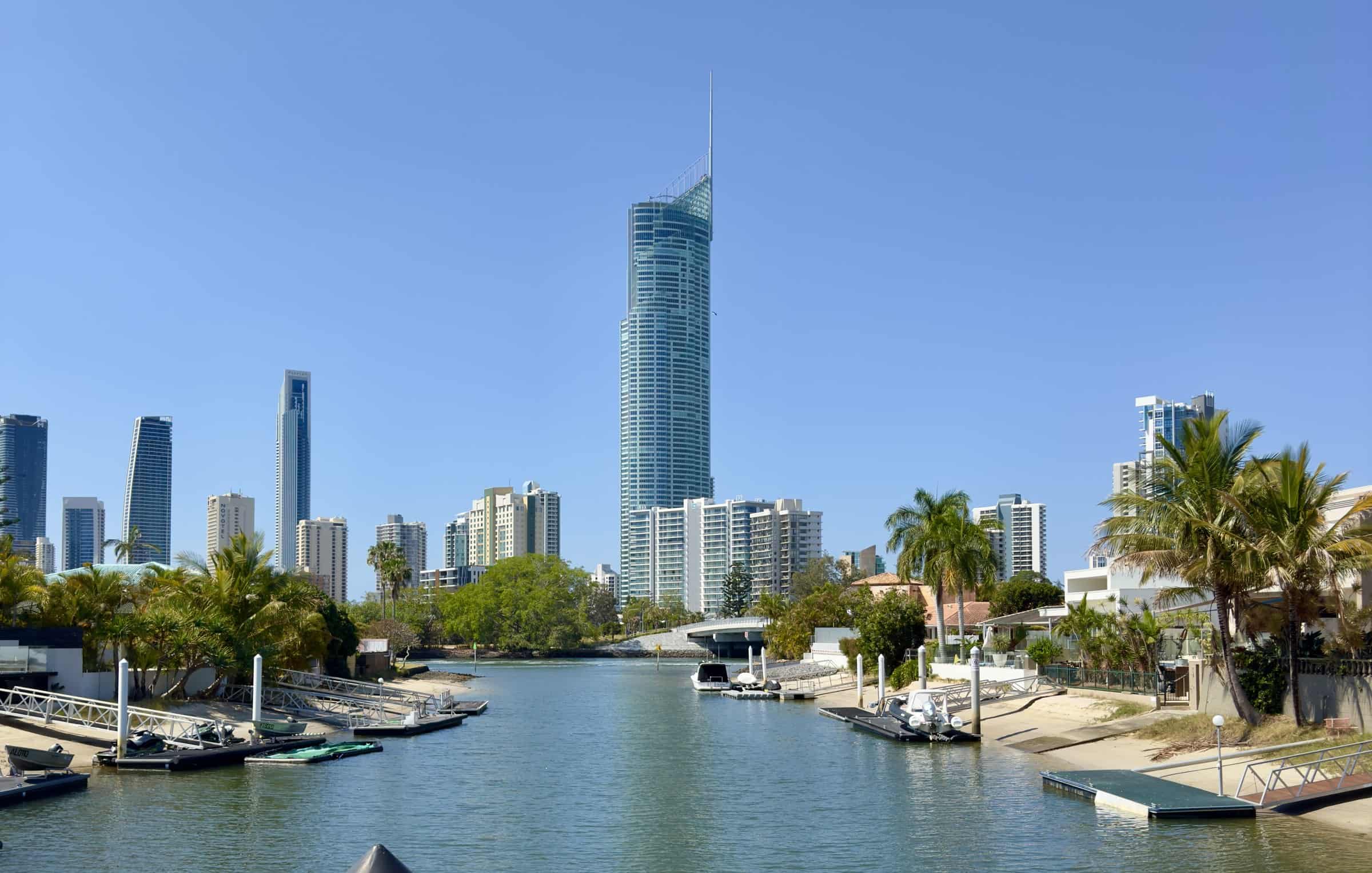 Q1 and the surrounding towers