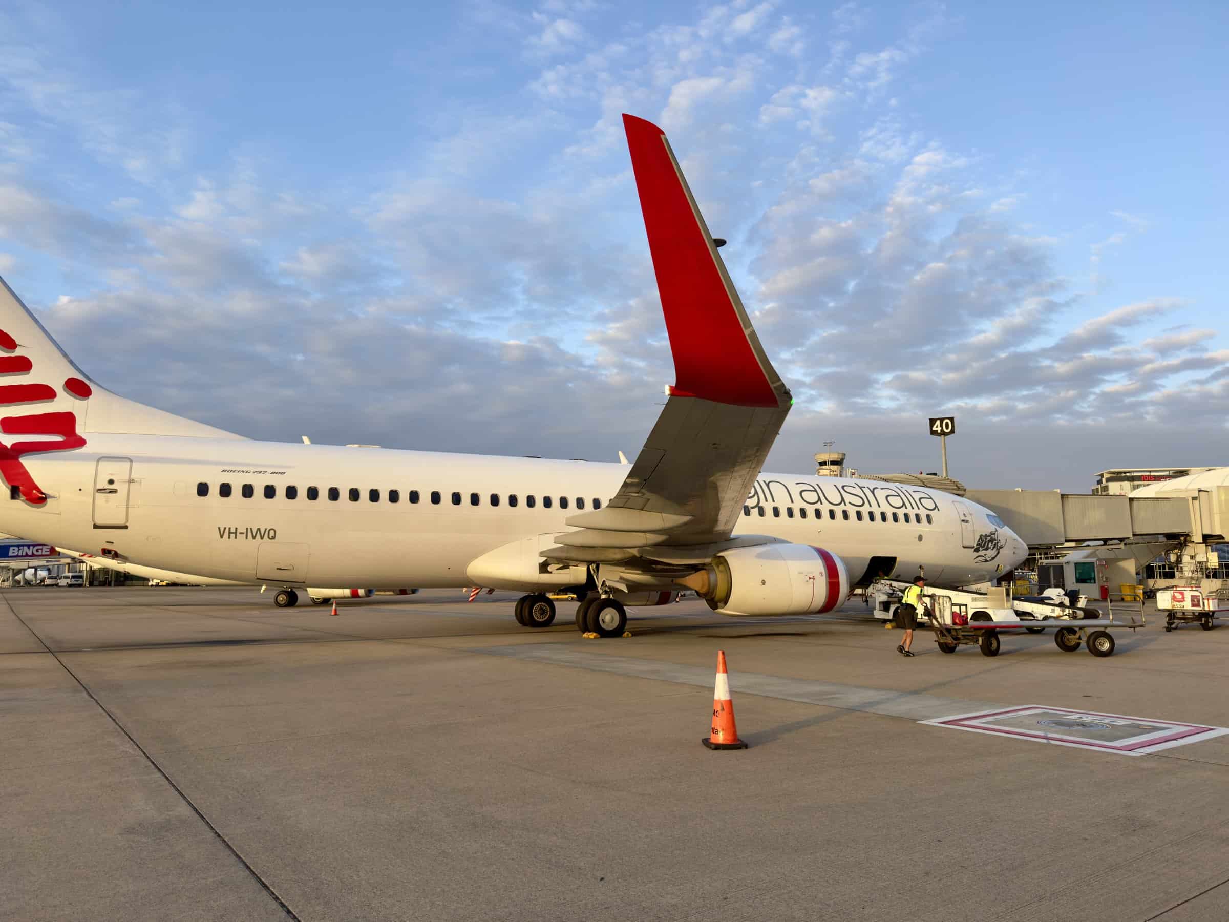 Virgin Australia aircraft at Brisbane Airport